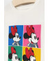 Gap Детска памучна тениска X Disney в бяло - Pepit.bg
