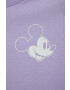 Gap Детска памучна тениска x Disney в лилаво с принт - Pepit.bg