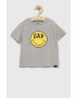 Gap Детска памучна тениска x smiley world - Pepit.bg