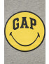 Gap Детска памучна тениска x smiley world - Pepit.bg