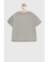 Gap Детска памучна тениска x smiley world в сиво - Pepit.bg