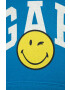 Gap Детски суичър x smiley world с качулка с принт - Pepit.bg