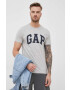 Gap Памучна тениска в бяло с апликация - Pepit.bg