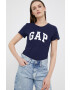 Gap Памучна тениска в тъмносиньо - Pepit.bg