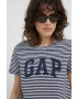 Gap Памучна тениска в тъмносиньо - Pepit.bg