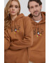 Gap Суичър x Disney в кафяво с принт - Pepit.bg