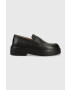 Garment Project Кожени мокасини June Loafer в черно с платформа GPW2403 - Pepit.bg