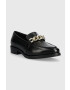 Geox Кожени мокасини DONNA BROGUE H в черно с платформа D262UH 00043 C9999 - Pepit.bg