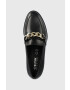 Geox Кожени мокасини DONNA BROGUE H в черно с платформа D262UH 00043 C9999 - Pepit.bg