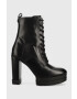 Guess Боти Bills в черно с висок ток - Pepit.bg