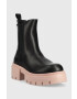 Guess Боти челси Charlotte в черно с платформа - Pepit.bg