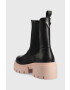 Guess Боти челси Charlotte в черно с платформа - Pepit.bg
