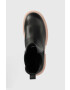 Guess Боти челси Charlotte в черно с платформа - Pepit.bg
