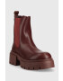 Guess Боти челси Charlotte в бордо с платформа - Pepit.bg