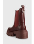 Guess Боти челси Charlotte в бордо с платформа - Pepit.bg