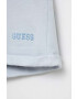 Guess Детски памучен къс панталон в синьо с изчистен дизайн - Pepit.bg
