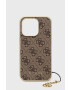 Guess Кейс за телефон Iphone 14 Pro 61" в кафяво - Pepit.bg