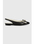 Guess Кожени балеринки MALLEY в черно FL6MLL LEA05 - Pepit.bg