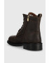 Guess Кожени боти Arco Lace Up мъжки в кафяво - Pepit.bg