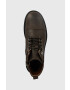 Guess Кожени боти Arco Lace Up мъжки в кафяво - Pepit.bg
