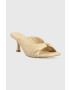 Guess Кожени чехли RINAH в бежово с ток стилето FL6RNH LEA03 - Pepit.bg