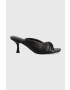 Guess Кожени чехли RINAH в черно с ток стилето FL6RNH LEA03 - Pepit.bg