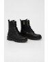 Guess Кожени кубинки Olone в черно с платформа - Pepit.bg