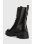 Guess Кожени кубинки Sery в черно с платформа - Pepit.bg