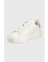 Guess Кожени маратонки Rockie в бяло - Pepit.bg