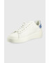 Guess Кожени маратонки Rockie в бяло - Pepit.bg