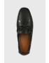Guess Кожени мокасини GALLARATE II в черно FM6GAL LEA14 - Pepit.bg