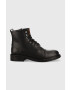 Guess Кожени обувки Arco Lace Up в черно - Pepit.bg