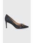 Guess Кожени обувки с висок ток - Pepit.bg