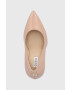Guess Кожени обувки с висок ток в бежово - Pepit.bg