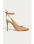 Guess Кожени обувки с висок ток - Pepit.bg