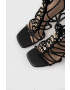 Guess Кожени сандали BINI в черно FL6BNI LEA03 - Pepit.bg