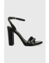 Guess Кожени сандали FYNLEE в черно FL6FYN LEA03 - Pepit.bg