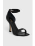 Guess Кожени сандали HYLAN2 в черно FL6HN2 LEA03 - Pepit.bg
