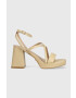 Guess Кожени сандали TILINE в бежово FL6TLI LEA03 - Pepit.bg