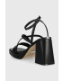 Guess Кожени сандали TILINE в черно FL6TLI LEA03 - Pepit.bg