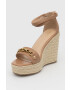 Guess Кожени сандали Wendy в бежово - Pepit.bg