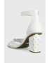 Guess Кожени сандали YANCY в бяло FL6YAN LEA03 - Pepit.bg