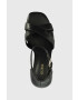 Guess Кожени сандали YANCY в черно FL6YAN LEA03 - Pepit.bg