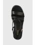Guess Кожени сандали ZALLA в черно FL6ZLL LEA04 - Pepit.bg