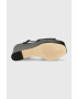 Guess Кожени сандали ZIONE2 в черно със скосена платформа - Pepit.bg