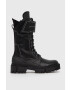Guess Кубинки дамски в черно с платформа - Pepit.bg
