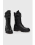 Guess Кубинки дамски в черно с платформа - Pepit.bg