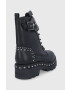 Guess Кубинки дамски в черно с платформа - Pepit.bg