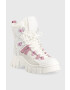 Guess Кубинки Haler в бяло с платформа FL5HLR FAB10 WHITE - Pepit.bg