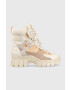 Guess Кубинки Haler3 в бежово с платформа FL5HR3 FAL10 SAND - Pepit.bg